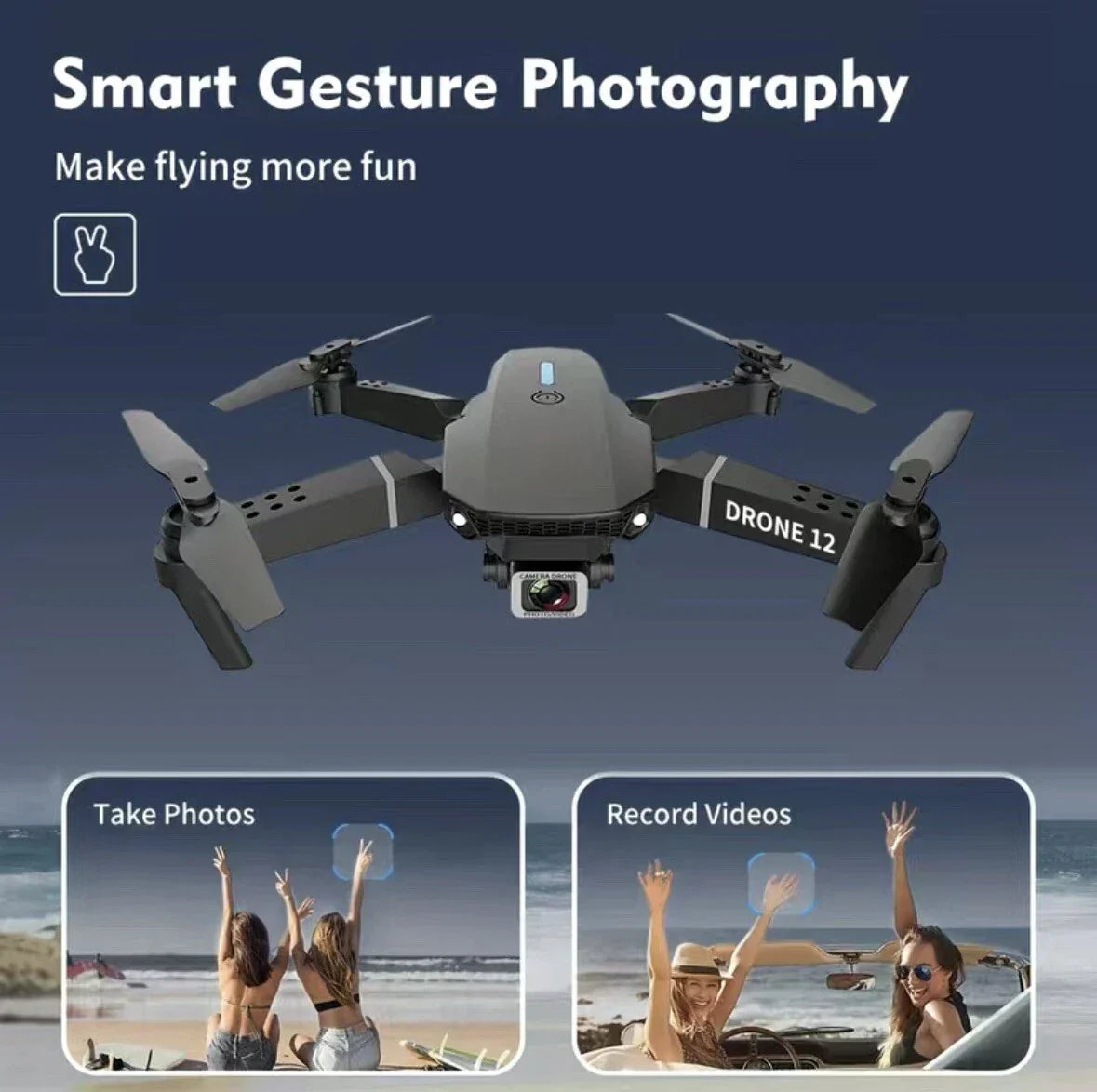 ✈️  E88 & E99 Foldable 4K Dual-Camera Drones with WiFi FPV – Beginner-Friendly Aerial Photography Kit🚁 - DoorAndSteps E Commerce 