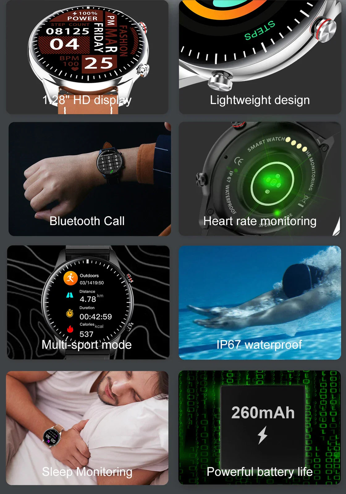 💼✨ Nodizz WT02 Smartwatch – Luxury Meets Innovation! - DoorAndSteps E Commerce 
