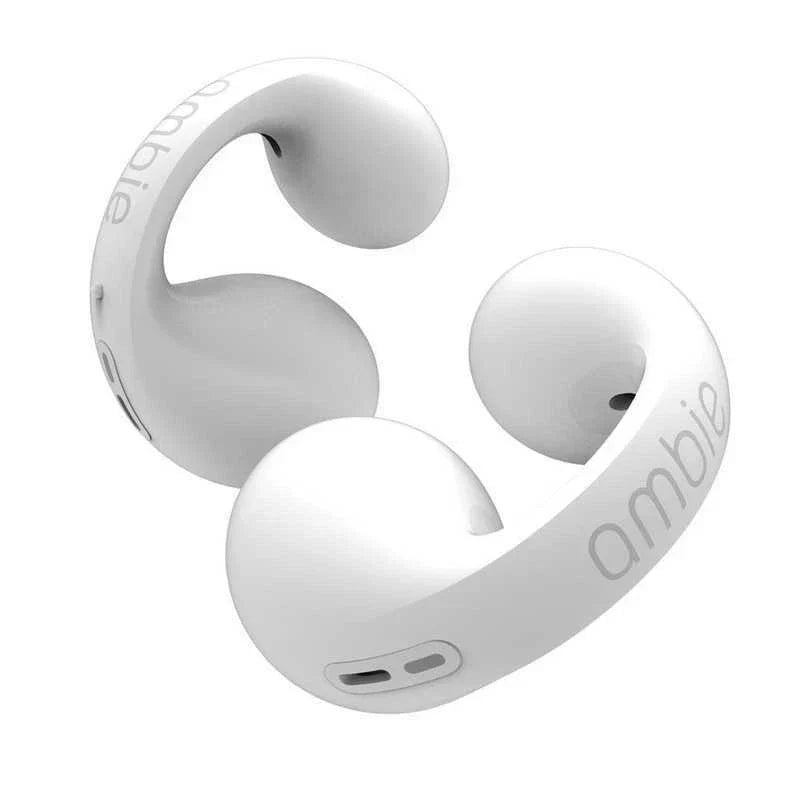 🎧 Ambie Earbud | Silicone Cover | ambie Sound Earcuff – Black & White 🖤🤍 - DoorAndSteps E Commerce 