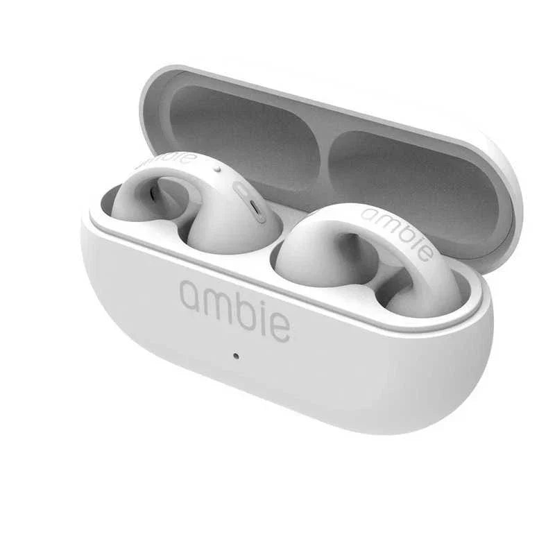🎧 Ambie Earbud | Silicone Cover | ambie Sound Earcuff – Black & White 🖤🤍 - DoorAndSteps E Commerce 
