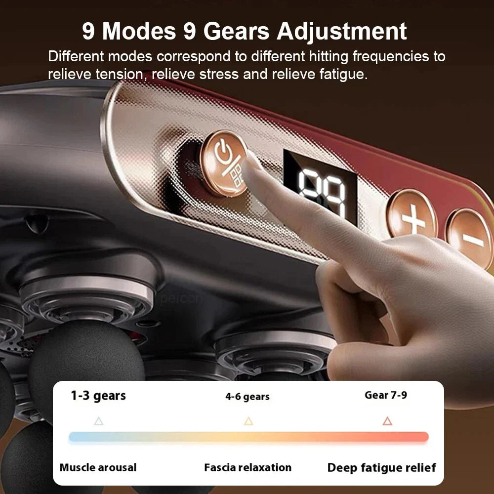 🔋 Rechargeable 6-Head Facial Gun – Spa Treatment at Home