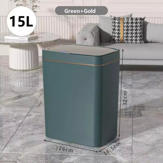 Kitchen Bathroom Automatic Garbage Bin Smart Bathroom Trash Can, Automatic Bagging, Touchless Sensor - DoorAndSteps E Commerce 