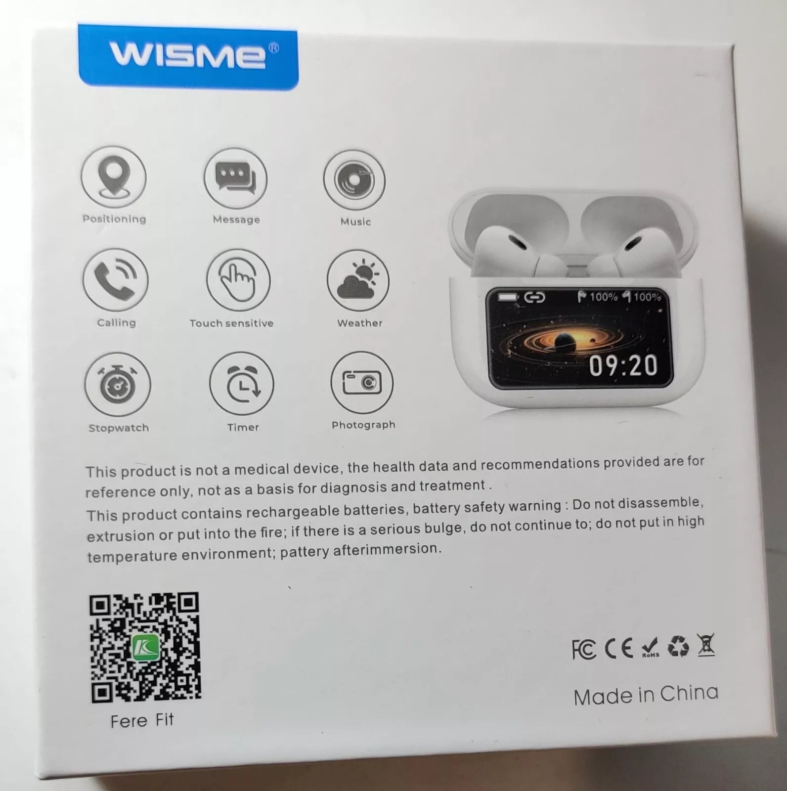 🎧 Wisme WT5 Display Smart Earbuds – Style Meets Smart Sound 💡🎶 - DoorAndSteps E Commerce 