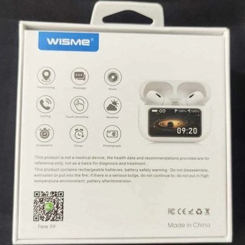 🎧 Wisme WT5 Display Smart Earbuds – Style Meets Smart Sound 💡🎶 - DoorAndSteps E Commerce 